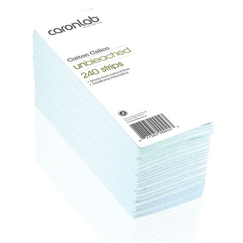 Cotton Calico - Strips Unbleached - Pre-Cut